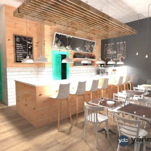 Café do Centro Boceto 3D